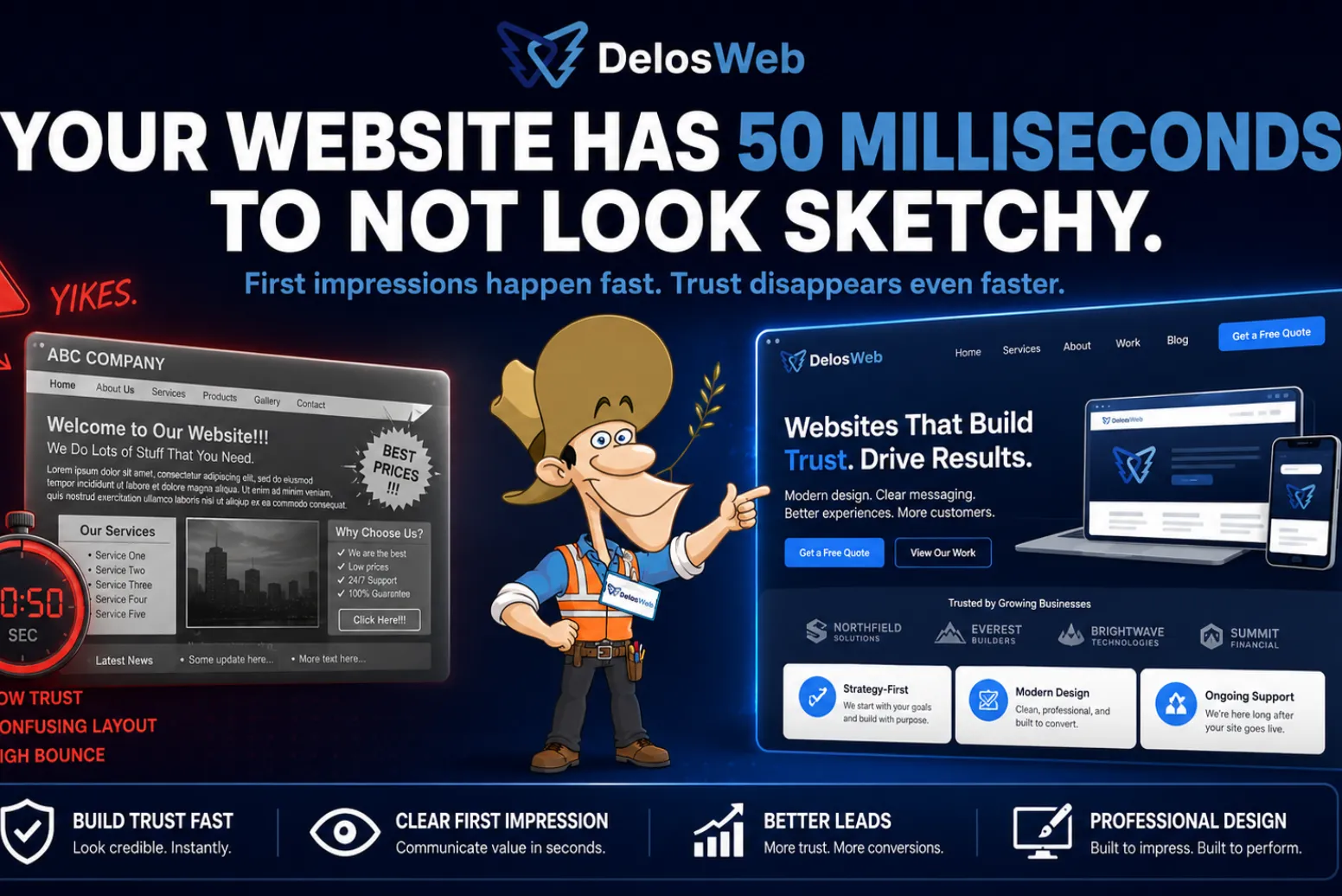 Website design mistakes that cost leads and make a business look less trustworthy online